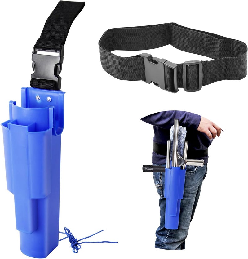 Windows101 Window Cleaning Side Bucket On a Belt Holster Holds 3 Squeegees and a Washer - Image 1